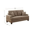 thumbnail image 5 of Ucloveria 2pc Sofa Set Coffee Polyfiber Tufted Cushion Couch Loveseat w Pillows, 5 of 9