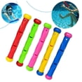 thumbnail image 3 of Palos de buceo para piscina, 5 uds., palo de buceo para piscina de entrenamiento subacuático para niños, juguete de natación colorido que se hunde, 3 of 5