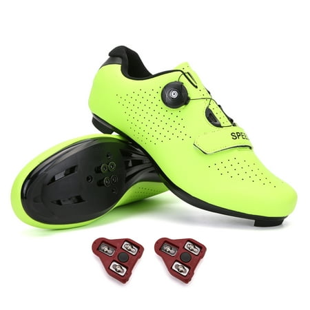 

FULORIS Road Bike Cycling Shoes Compatible with SPD Cleats Rotating Buckle Lock Pedal for Mens