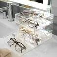 thumbnail image 4 of iDesign Clear Plastic Divided 3-Drawer Vanity & Countertop Organizer, 7" x 6.5" x 6.5”, 4 of 8