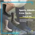 thumbnail image 4 of Yacht & Smith Womens Wholesale Bulk Sports Crew, Athletic Case Pack Socks, by SOCKS'NBULK (60 Pairs Assorted, Womens 9-11 (Shoe size 5-10)), 4 of 7