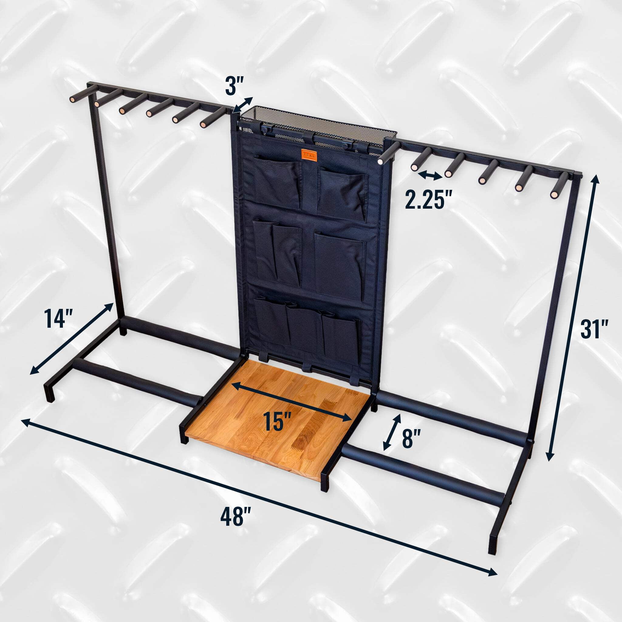 Guitar Stand for Multiple Guitars, The Headliner 10-Slot, Black