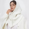 thumbnail image 3 of Daznico Scarf for Women, Unisex Knit Scarf Hat 2 In 1 Convertible Winter Neck Warmer with Drawstring for Cold Weather, 3 of 3