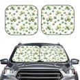 thumbnail image 2 of Kll St Patrick'S Day3 Windshield Sun Shade 2-Piece Foldable Car Front Window Sunshade For Most Sedans Suv Truck - Auto Sun Blocker Visor Protector Blocks Max Uv Rays - Medium, 2 of 7