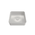 thumbnail image 3 of BOCCHI 1477-001-0125 Sottile Square Vessel Fireclay Sink w/ Drain Cover In White, 3 of 6