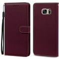thumbnail image 1 of S7Edge Case For Samsung Galaxy S7 Case Leather Wallet On For Samsung S7 Edge Case Soft Flip Cover For Samsung S7 S 7 Edge Fundas Wine Red For Samsung S7 Edge, 1 of 6