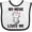White and Black, variant on Inktastic My Meme Loves Me Girls Girls Baby Bib