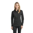 thumbnail image 1 of Port Authority Camisa de popelina elástica para mujer 3XL gris humo Autoridad Portuaria L646, 1 of 1