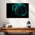 thumbnail image 2 of Elephant Stock Green Flower Wall Art - Horizontal Canvas Wall Art - Living Room Wall Decor - Floral And Botanical Canvas - Teal And Black Decor - 24" x 16", 2 of 8