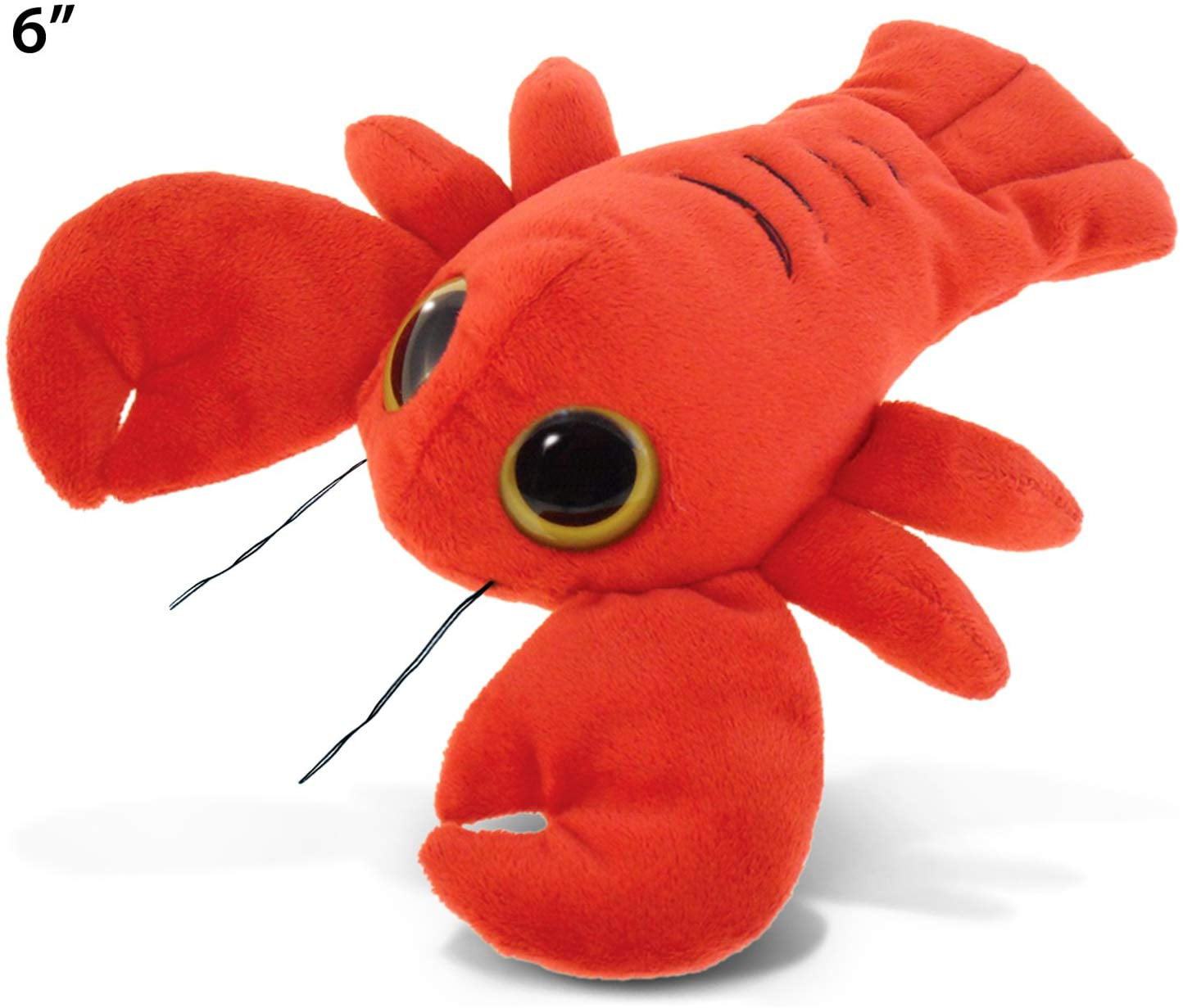 Puzzled Red Lobster Cute Plush Toy Big Eyes Stuffed A