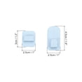 thumbnail image 2 of Uxcell Remote Control Holders Wall Mount Self Adhesive Hook Holder, Blue 2 Set, 2 of 5