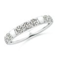thumbnail image 1 of Angara Natural Diamond Ring - 1.04 ct Diamond Stackable Wedding Ring in Platinum for Women (Ring Size = 10), 1 of 9