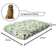 thumbnail image 2 of Retro Pet Bed, Joy of Nature Coming Alive in Spring Pastel Colored Flowers, Chew Resistant Pad for Dogs and Cats Cushion with Removable Cover, 24" x 39", Mint Green Sky Blue, by Ambesonne, 2 of 4