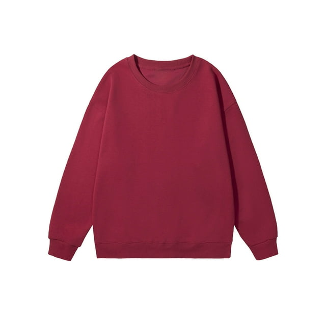 Blusas y camisas de manga larga con cuello redondo para hombre, blusas informales de color liso, básicas, con cuello redondo, blusas para hombre