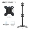 thumbnail image 2 of Base Soporte Doble Monitor Escritorio Vertical 13-30 /u Vivo STAND-V002, 2 of 5