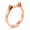 Rose Gold, variant on Women’s Cat Ear Ring, Stainless Steel Minimalist Pointed Ear Silhouette, Sizes 5-10, Gift for Her