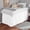 White Solid, variant on Dorm Bed Skirt - Extra Long College Dorm Bed Skirt 30" Drop - 100% Microfiber Ruffled Dorm Sized (39" x 80") College Bed Skirts, Elastic Bed Skirt for Easy Fitting - White Solid, Twin-XL Size.