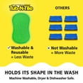 thumbnail image 5 of Tub-N-Tile by Tuff-Scrub Microfiber Scrub-N-Wipe Cleaning Sponge Pads, Bathroom, Non-Scratch Scouring & Wiping, Pack of 6, 5 of 6