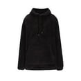 thumbnail image 4 of zfwon Mens Sherpa Fleece Hoodie Thick Plush Warm Sweatshirts Thermal Long Sleeve Jumpers with Pokcet Thick Fuzzy Fluffy Sweatshirt Drawstring Basic Hooded Pullover Winter, 4 of 6
