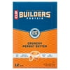 Clif Builders - Crunchy Peanut Butter - 20g Protein Bars - Low Glycemic - 2.4 oz. (12 Count)