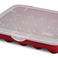 Sterilite 20 Compartment 3" Ornament Storage Case with Lid, Red 19766606