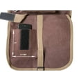 thumbnail image 2 of Large Multi Pocket Canvas Saddle Bag w Cell Phone Pocket, 2 of 4