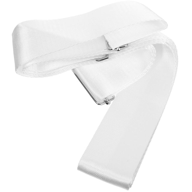 DEEPCRAFF Portable White Tennis Net Strap Adjustable Height Nylon Material for Tennis Net Stability