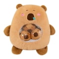 thumbnail image 1 of Peluche de capibara para habitación de niños, juguete de dibujos animados coleccionable y abrazable, cómodo para usar marrón, 1 of 8