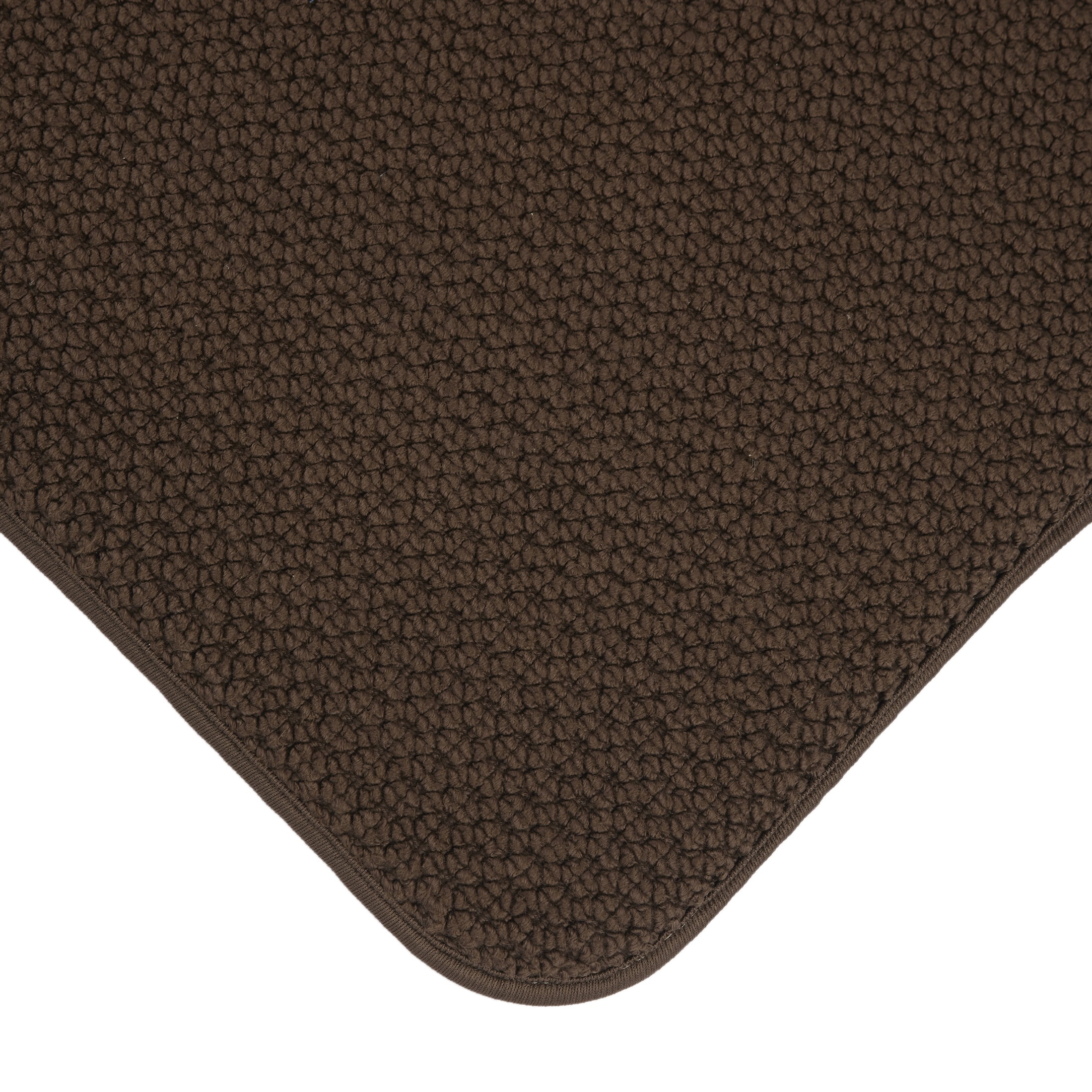 Better Homes & Gardens Signature Soft Memory Foam Brown Basket, Cotton Bath Rug, 20" x 34"