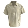 thumbnail image 1 of Men's Plus Size Loose Fit Pullover Shirt With Collar Lightweight Workwear Top, 1 of 6