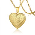 thumbnail image 4 of Women Heart Locket Necklace Stainless Steel Photo Frame Memory Romantic Pendant, 4 of 5