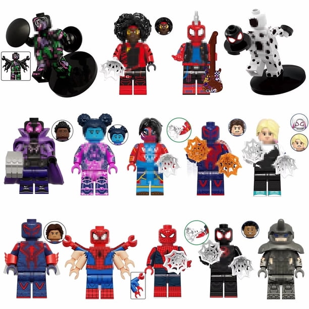 Set de 14 Figuras de Acción de Héroes en Batalla, Minifiguras Coleccionables de Bloques de Construcción para Niños, Regalo de Cumpleaños, Navidad y Halloween