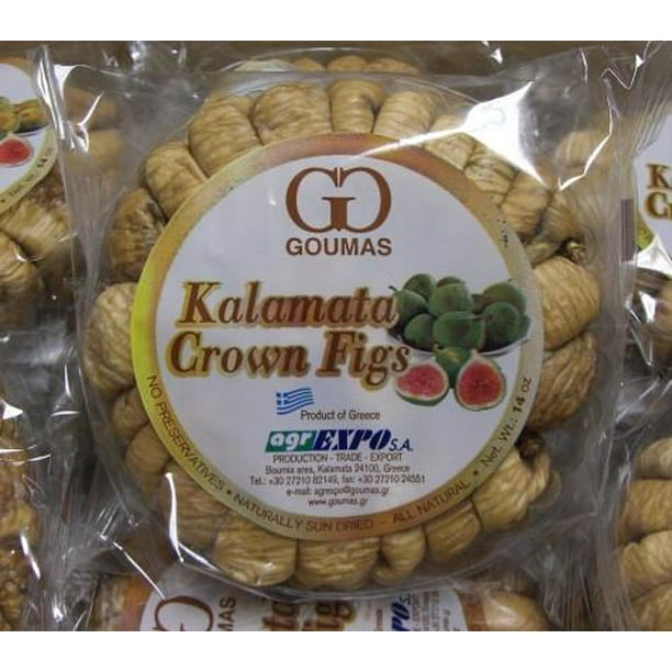 Kalamata Crown Figs, Dried (Goumas) Net Wt. 14 oz