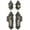 Antique Pewter, variant on Grandeur 823042 Grande Victorian Solid Brass Single Cylinder Keyed Entry Knobset And