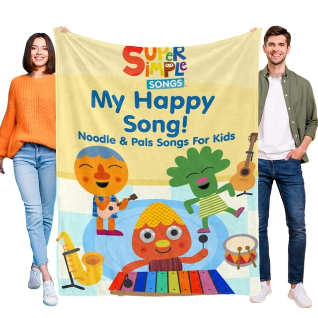 Fideos y Amigos anti-pilling, suave, ligera, esponjosa y acogedora de lujo para hogar y cocina – Perfecta para niños y adultos,110X70cm