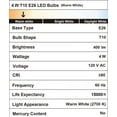 thumbnail image 3 of Leadleds 4W 40 Watt Equivalent Warm White Vintage Edison Tubular E26 LED Bulb, 6 Pack, 3 of 8
