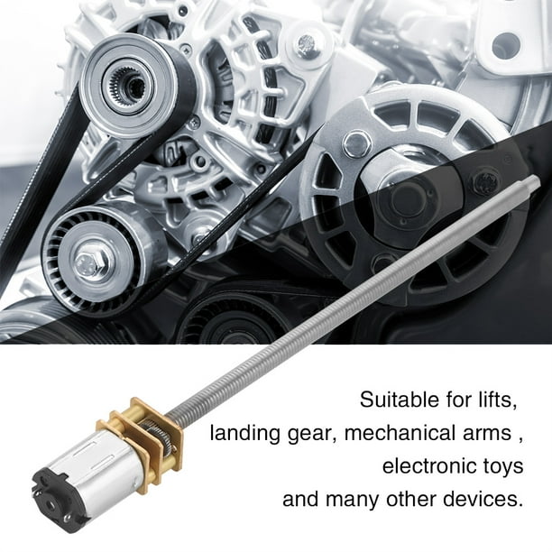 Motorreductor Bling Bling N20 6/12 V CC con Eje de Salida Largo M4 x 100 mm 400 RPM