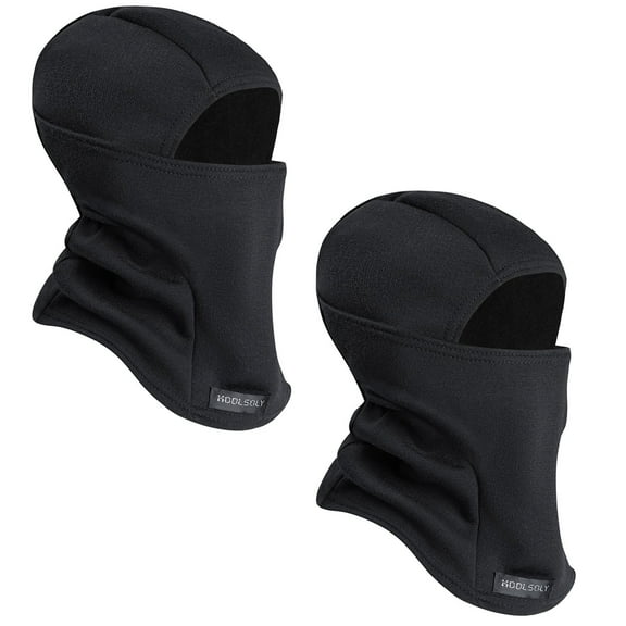 BUTKLNYTS TopTie Full Face Covering Balaclava Ski Mask for Kids Thermal, Breathable, Ideal for Winter Sports, Motorcycling, Outdoor Activities Black light gray