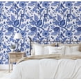thumbnail image 5 of S4Sassy Peel & Stick Vinyl Wallpaper, Bird Garden Wallpaper Contact Paper Waterproof - Blue 25"x120", Textured Removable Wall Covering for Home Decor in Living Areas, Renter Spaces, Cabinets, 5 of 9