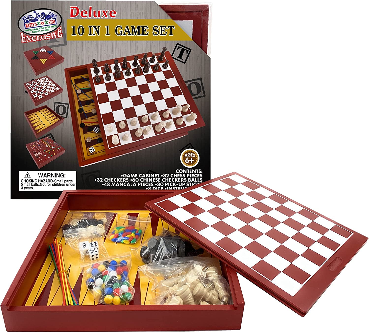 Nirvana-Class 8 Inch Handmade Stone Chess With Wooden Storage Box Checkers Board 