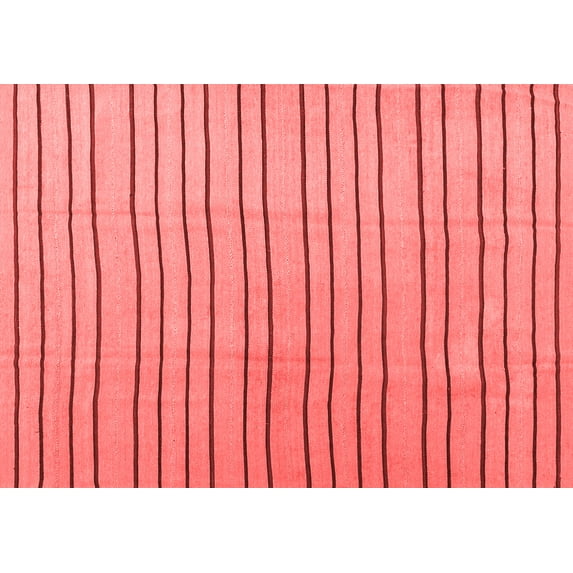 Ahgly Company Indoor Rectangle Solid Red Modern Area Rugs, 4' x 6'