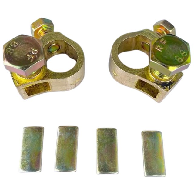 TQEHS Abrazaderas de conexión de terminales de batería de automóvil de cobre Cable universal Clip de Reino Unido L6G5