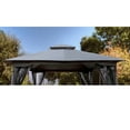 thumbnail image 4 of CoSoTower 10X10 ft Patio Double Roof Gazebo Replacement Canopy Top Fabric, Gray, 4 of 6
