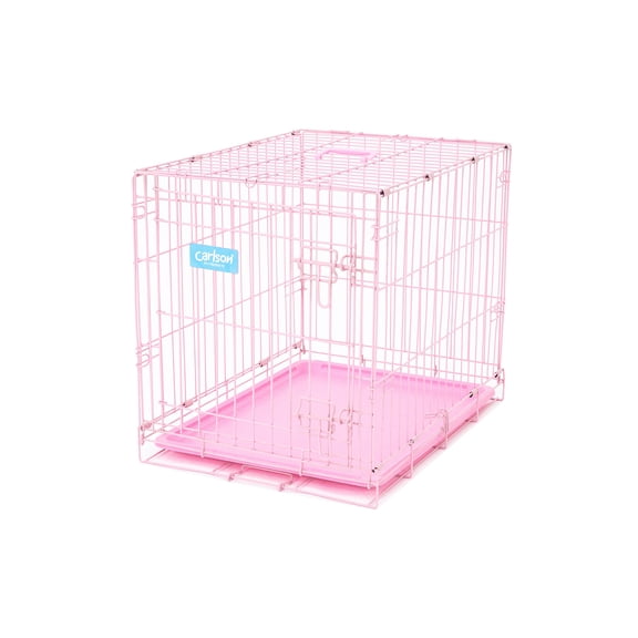 Carlson Compact Deluxe Metal Dog Crate with Pan, X-Small, 24"L