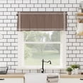 thumbnail image 4 of Hokiten Rod Pocket Curtain Valance, Brown Farmhouse Window Valance for Living Room, Bedroom, Kitchen Pure Brown Solid Color Simple Minimalism Art 42"W x 12"L, 4 of 8