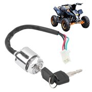 Motorcycle Electric Bike Ignition Switch Set with 2 Keys Replacement Universal for ATV Mini Moto Dirt