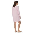 thumbnail image 4 of Aria Women's 100% Cotton Long Sleeve V-Neck Nightgown, Sizes S-3X, 4 of 7