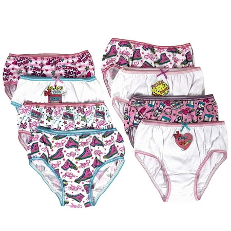 Handcraft JoJo Siwa Girls Panties Underwear - 8-Pack Toddler/Little Kid/Big Kid Size Briefs