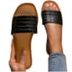 thumbnail image 4 of Pantuflas planas con punta cuadrada y punta abierta a cuadros con purpurina para mujer Wmkox8yii ytu10495, 4 of 4
