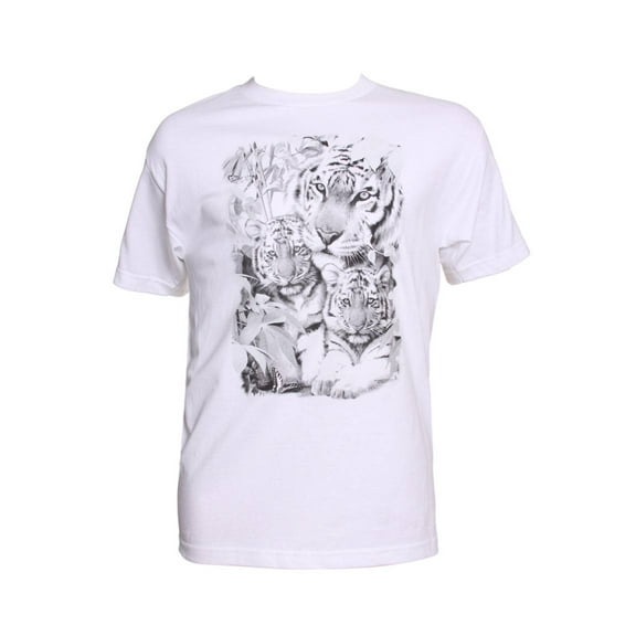 Men's Color Changing Tiger Family T-Shirt - Large